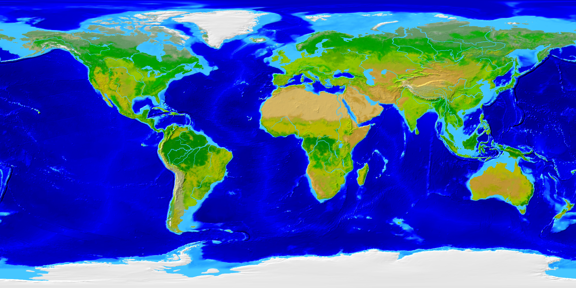Karten Weltkarte 2000